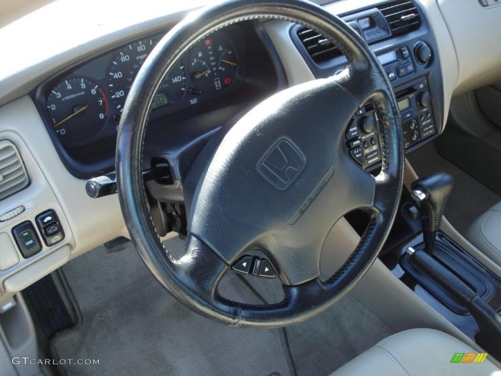 1999 Accord EX V6 Coupe - Dark Emerald Pearl / Ivory photo #13