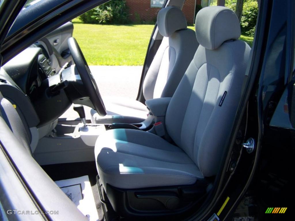 2009 Elantra GLS Sedan - Black Pearl / Gray photo #7