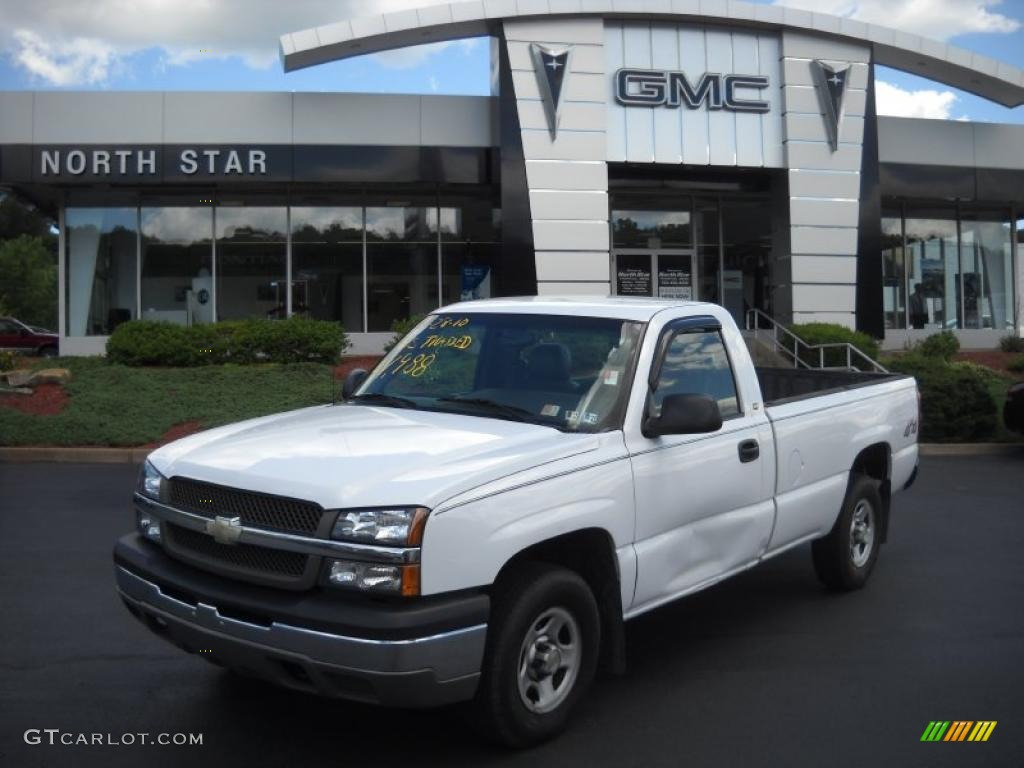 2003 Silverado 1500 Regular Cab 4x4 - Summit White / Dark Charcoal photo #1