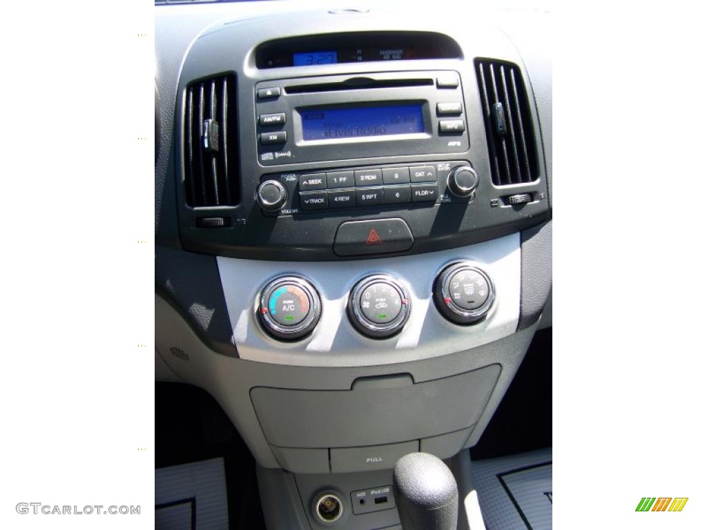 2009 Elantra GLS Sedan - Black Pearl / Gray photo #19