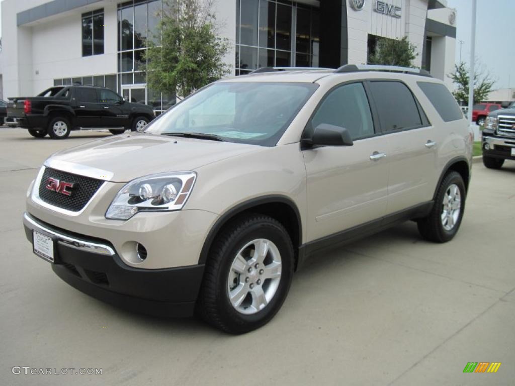 2010 Acadia SLT - Gold Mist Metallic / Ebony photo #1