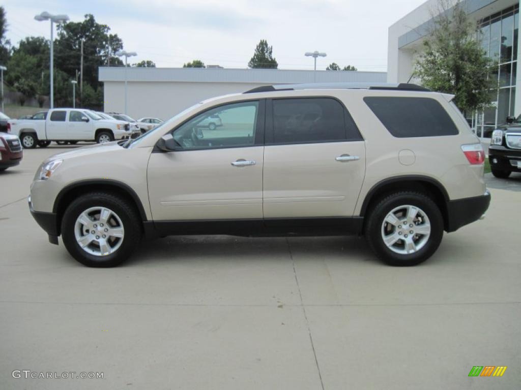 2010 Acadia SLT - Gold Mist Metallic / Ebony photo #3