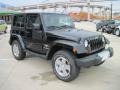 2010 Black Jeep Wrangler Sahara 4x4  photo #2