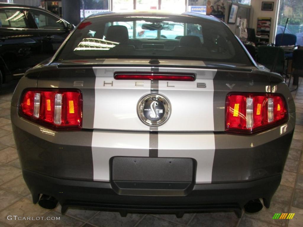 2010 Mustang Shelby GT500 Coupe - Sterling Grey Metallic / Charcoal Black/White photo #4