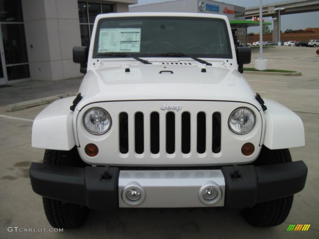 2010 Wrangler Unlimited Sahara 4x4 - Stone White / Dark Slate Gray/Medium Slate Gray photo #5