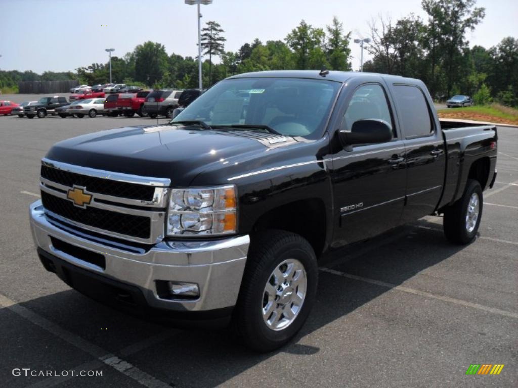 2011 Silverado 2500HD LTZ Crew Cab 4x4 - Black / Ebony photo #1