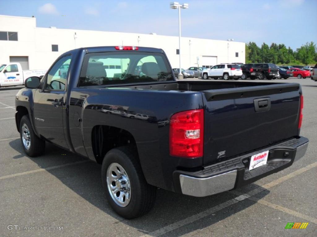 2010 Silverado 1500 Regular Cab - Imperial Blue Metallic / Dark Titanium photo #2