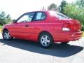 2000 Chili Red Hyundai Accent GS Coupe  photo #3