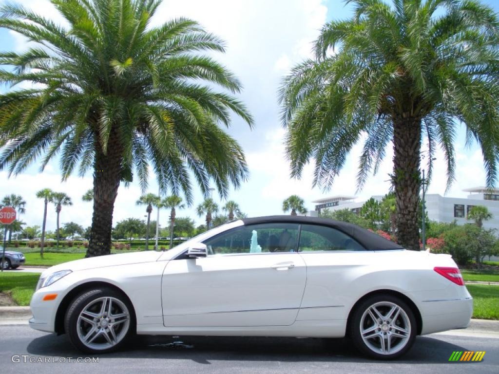 2011 E 350 Cabriolet - Arctic White / Almond/Mocha photo #1