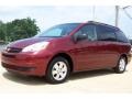 2004 Salsa Red Pearl Toyota Sienna LE  photo #2