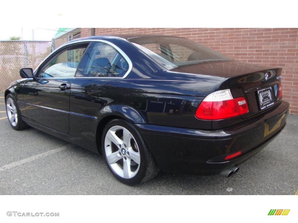 2004 3 Series 325i Coupe - Jet Black / Black photo #3