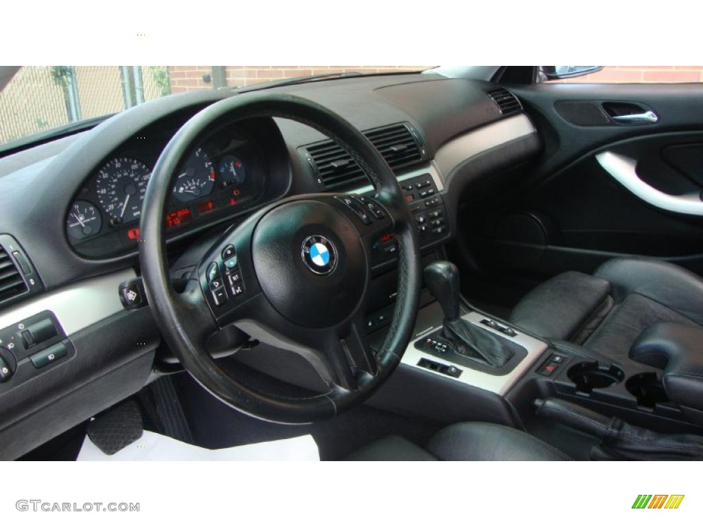 2004 3 Series 325i Coupe - Jet Black / Black photo #5