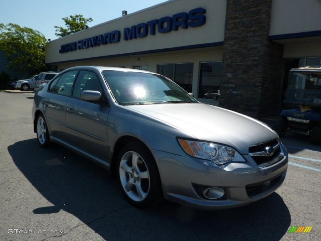 2009 Legacy 2.5i Limited Sedan - Quartz Silver Metallic / Off Black photo #1