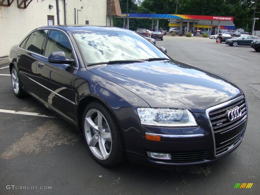 2010 A8 L 4.2 quattro - Oyster Gray Metallic / Amaretto photo #4