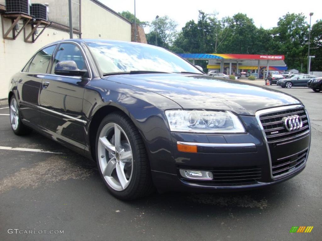2010 A8 L 4.2 quattro - Oyster Gray Metallic / Amaretto photo #5