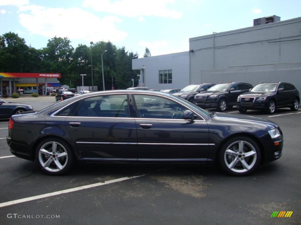 2010 A8 L 4.2 quattro - Oyster Gray Metallic / Amaretto photo #7