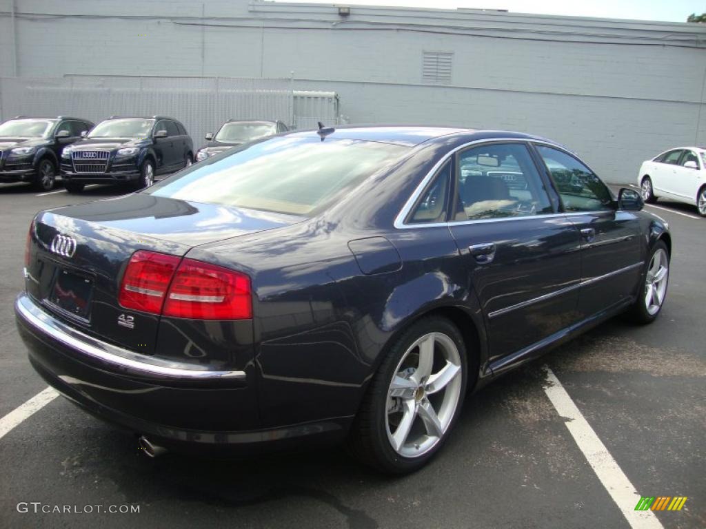 2010 A8 L 4.2 quattro - Oyster Gray Metallic / Amaretto photo #8