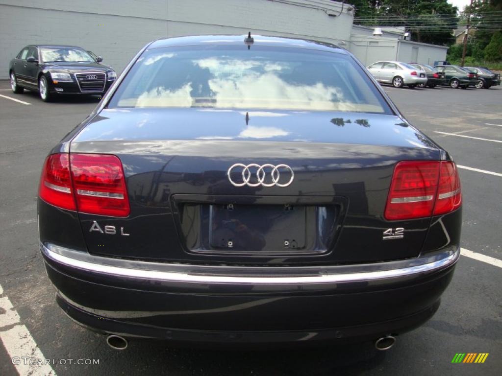 2010 A8 L 4.2 quattro - Oyster Gray Metallic / Amaretto photo #9