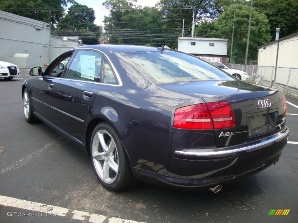 2010 A8 L 4.2 quattro - Oyster Gray Metallic / Amaretto photo #10