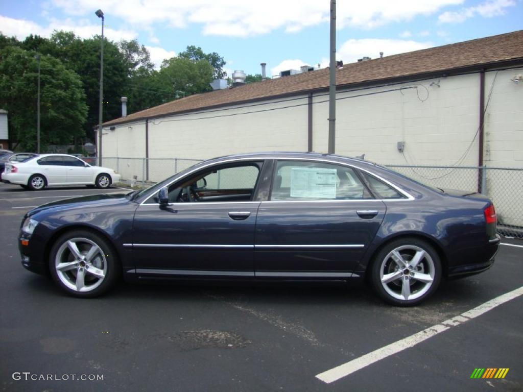 2010 A8 L 4.2 quattro - Oyster Gray Metallic / Amaretto photo #11