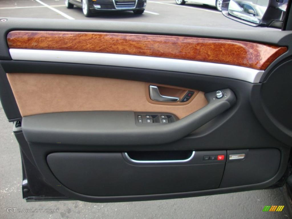 2010 A8 L 4.2 quattro - Oyster Gray Metallic / Amaretto photo #14