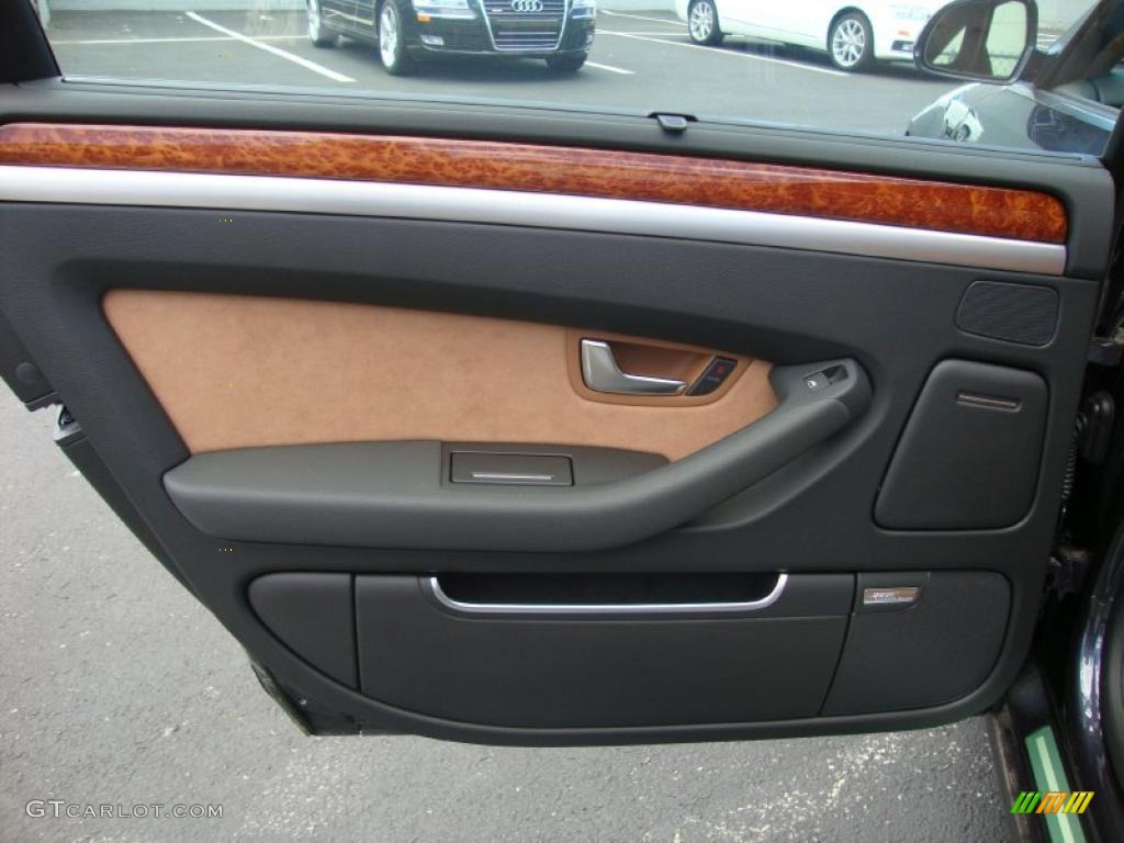 2010 A8 L 4.2 quattro - Oyster Gray Metallic / Amaretto photo #24