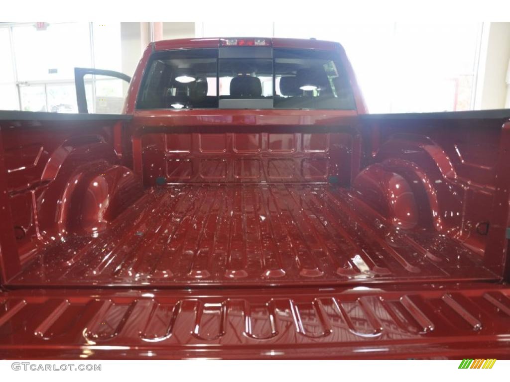 2010 Ram 1500 Big Horn Crew Cab - Inferno Red Crystal Pearl / Dark Slate/Medium Graystone photo #16