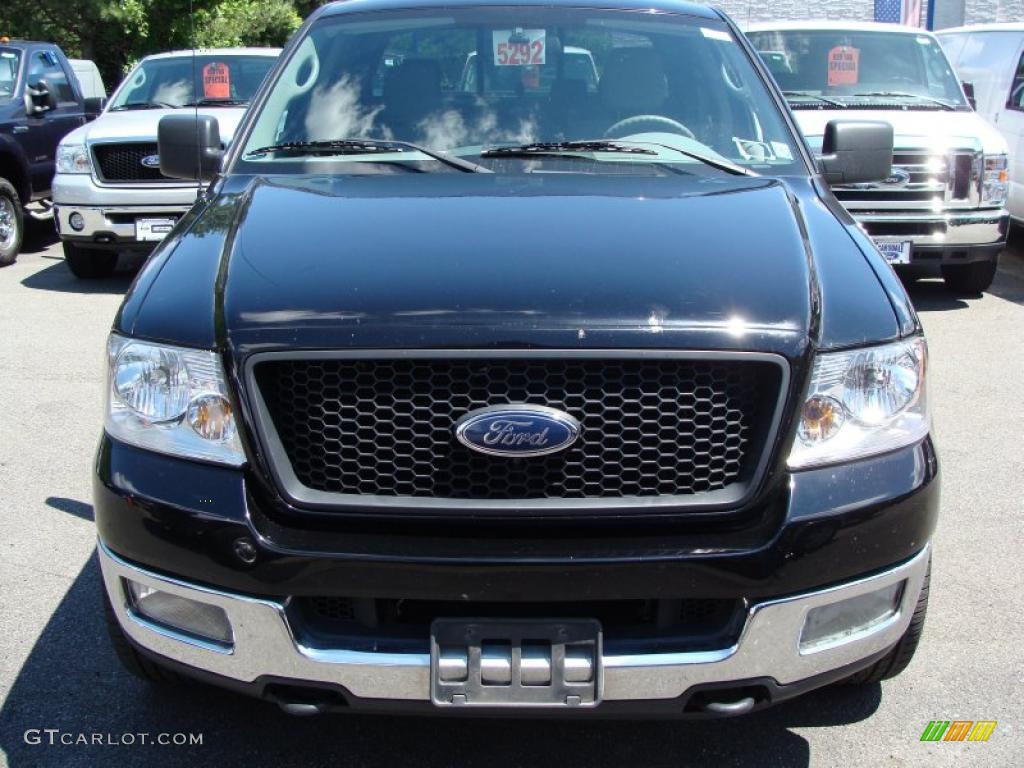 2004 F150 XLT SuperCrew 4x4 - Black / Medium/Dark Flint photo #2