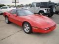1989 Bright Red Chevrolet Corvette Coupe  photo #3