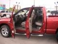 2008 Inferno Red Crystal Pearl Dodge Ram 1500 Laramie Quad Cab 4x4  photo #6