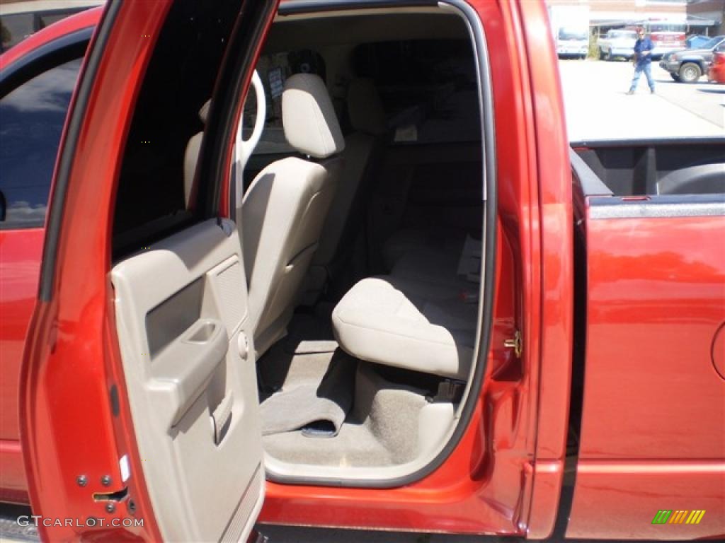 2006 Ram 1500 SLT Quad Cab - Inferno Red Crystal Pearl / Medium Slate Gray photo #6