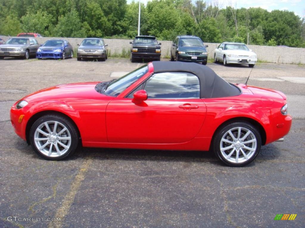 2008 MX-5 Miata Touring Roadster - True Red / Black photo #1