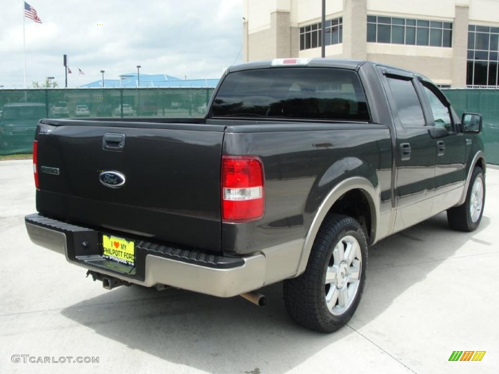 2006 F150 Lariat SuperCrew - Dark Stone Metallic / Tan photo #3