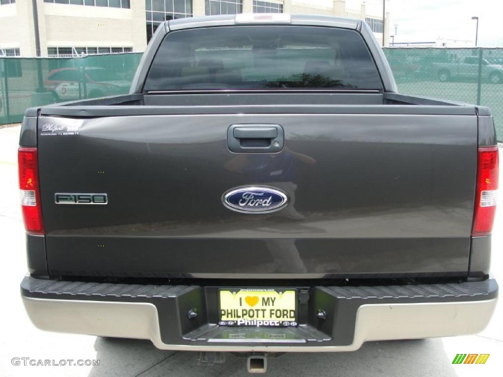 2006 F150 Lariat SuperCrew - Dark Stone Metallic / Tan photo #4