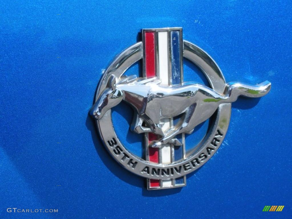 1999 Mustang V6 Convertible - Atlantic Blue Metallic / Light Graphite photo #12
