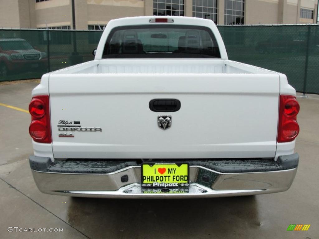 2006 Dakota SLT Club Cab - Bright White / Medium Slate Gray photo #4