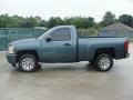 2007 Blue Granite Metallic Chevrolet Silverado 1500 LS Regular Cab  photo #6