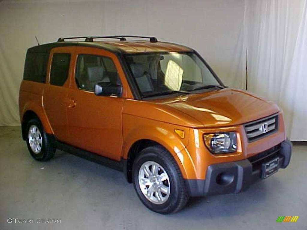 2008 Element EX AWD - Tangerine Orange Metallic / Gray/Black photo #1