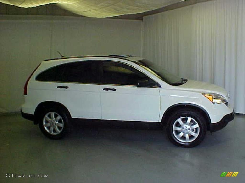 2009 CR-V EX 4WD - Taffeta White / Gray photo #3