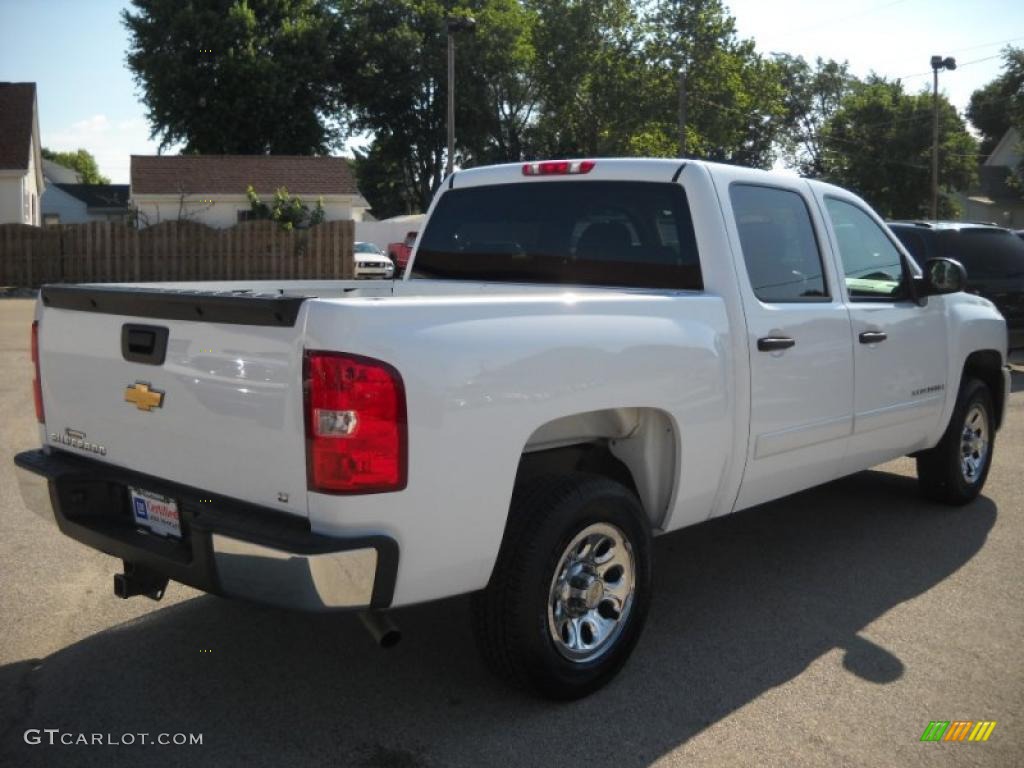 2007 Silverado 1500 LT Crew Cab - Summit White / Ebony Black photo #7