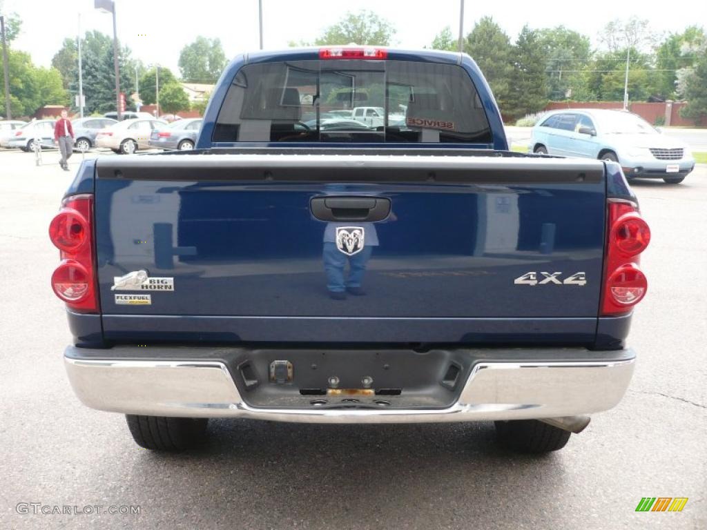 2008 Ram 1500 Big Horn Edition Quad Cab 4x4 - Patriot Blue Pearl / Medium Slate Gray photo #5