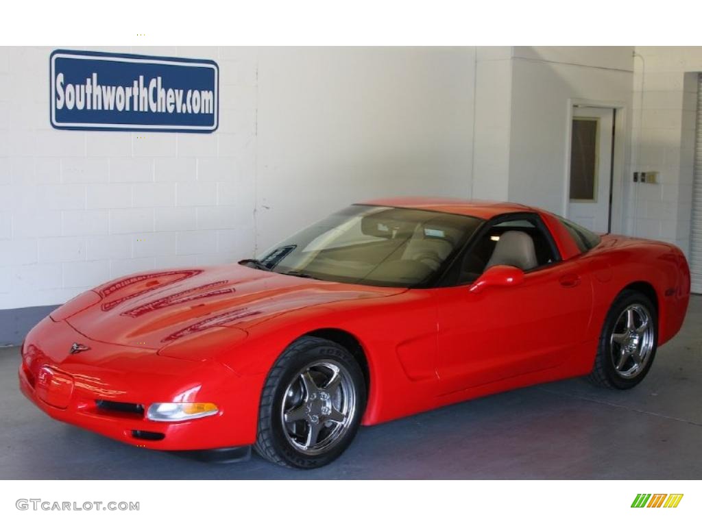 1998 Corvette Coupe - Torch Red / Light Oak photo #1