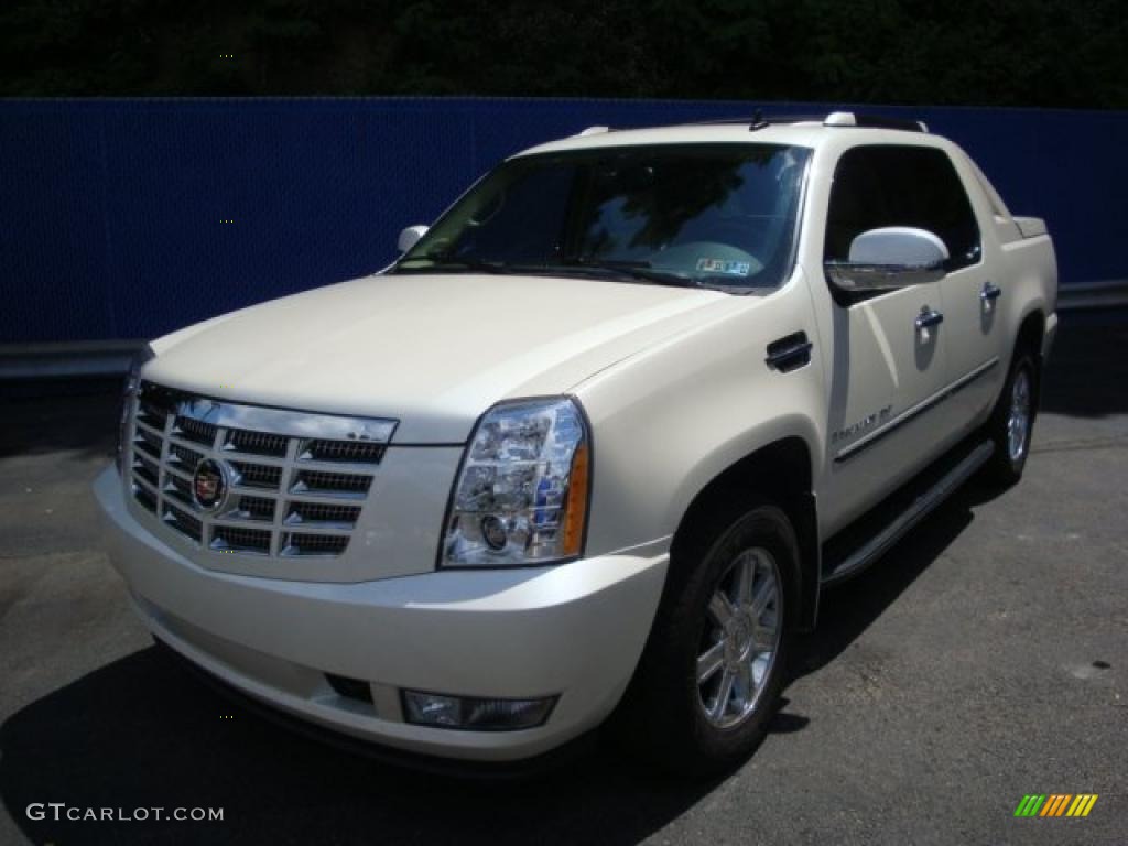 2009 Escalade EXT AWD - White Diamond / Cocoa/Cashmere photo #8