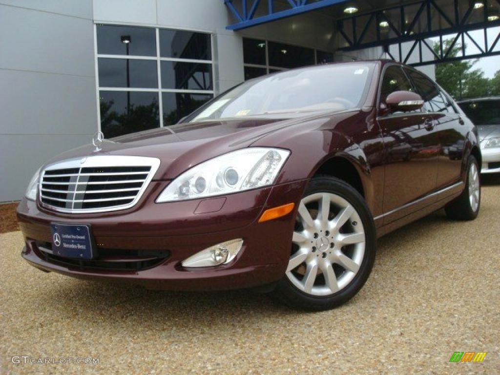 2007 S 550 Sedan - Barolo Red Metallic / Cashmere/Savanna photo #1