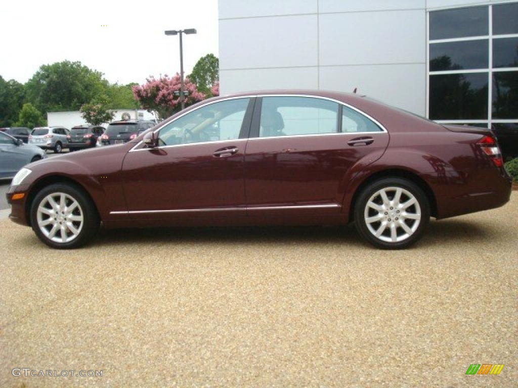 2007 S 550 Sedan - Barolo Red Metallic / Cashmere/Savanna photo #3