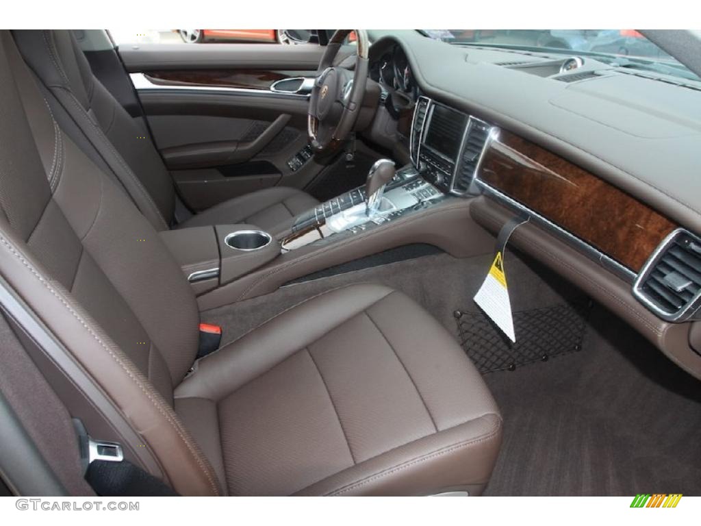 Espresso Natural Leather Interior 2010 Porsche Panamera S Photo #32257294