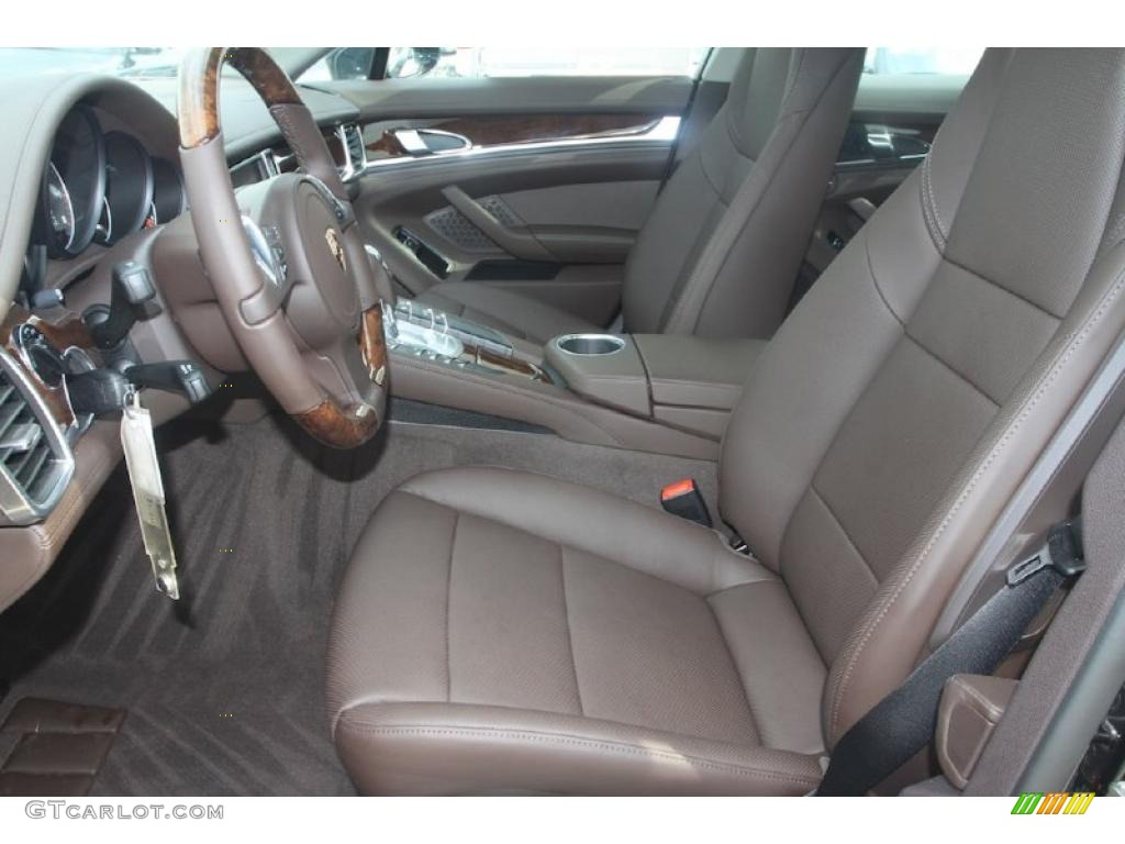 Espresso Natural Leather Interior 2010 Porsche Panamera S Photo #32257334