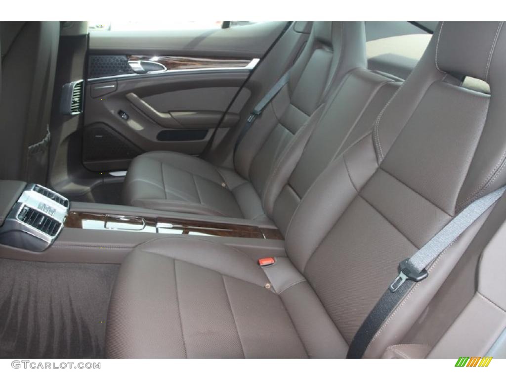 Espresso Natural Leather Interior 2010 Porsche Panamera S Photo #32257346