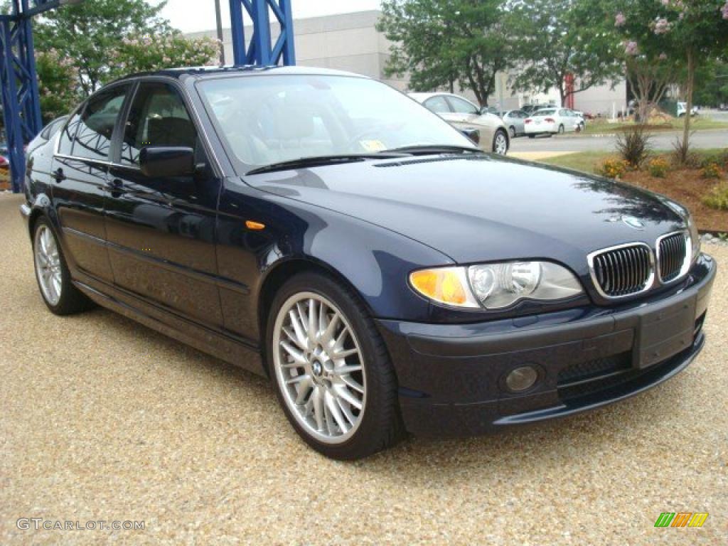 2003 3 Series 330i Sedan - Black Sapphire Metallic / Sand photo #7