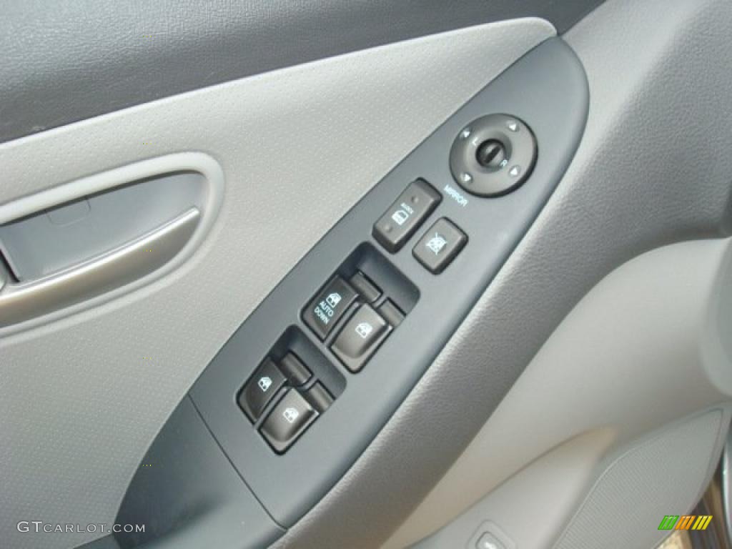 2008 Elantra GLS Sedan - Carbon Gray Metallic / Beige photo #7